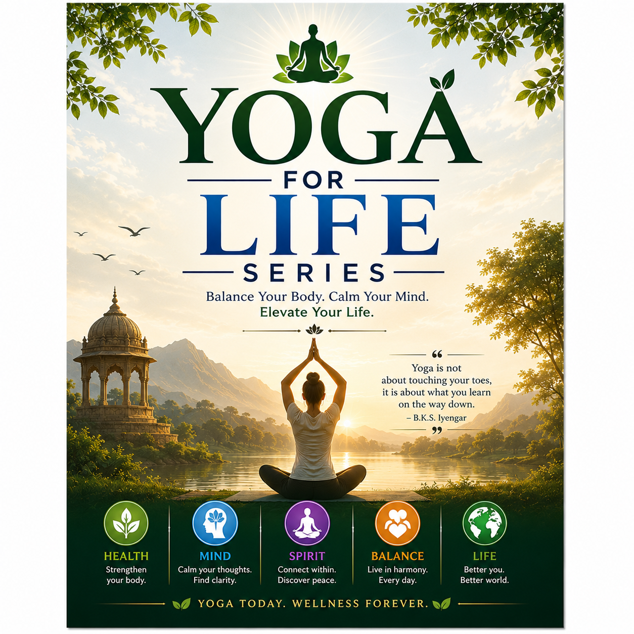 Cover of Yoga for Life Series by Abinash Jaiswal